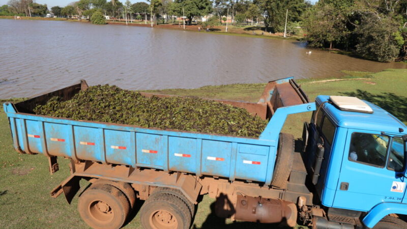 Prefeitura conclui limpeza do lago do Antenor Martins e inicia força-tarefa no Rego D’Água