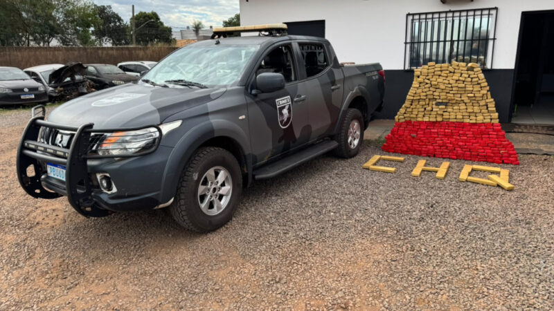 Moradora é presa pelo Choque com 486,7 quilos de maconha escondida em casa