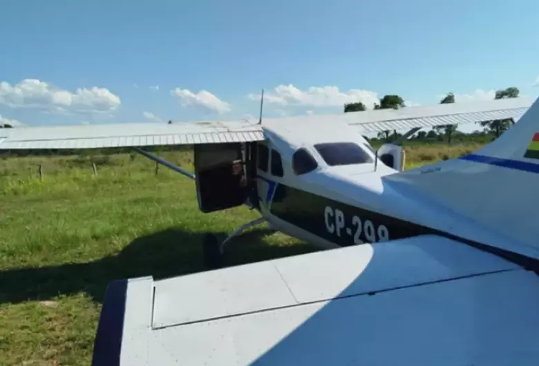 Avião usado para transportar 477 kg de cocaína será leiloado pela Justiça Federal