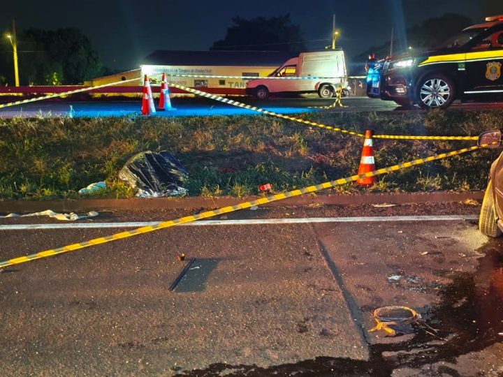 Motorista de Logan morre após bater na traseira de Fiorino, invadir pista e atingir Civic na BR-163