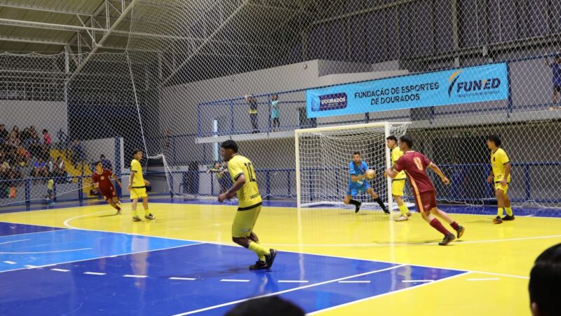 Futsal dos Jogos Abertos de Dourados entra em fase decisiva nesta segunda-feira