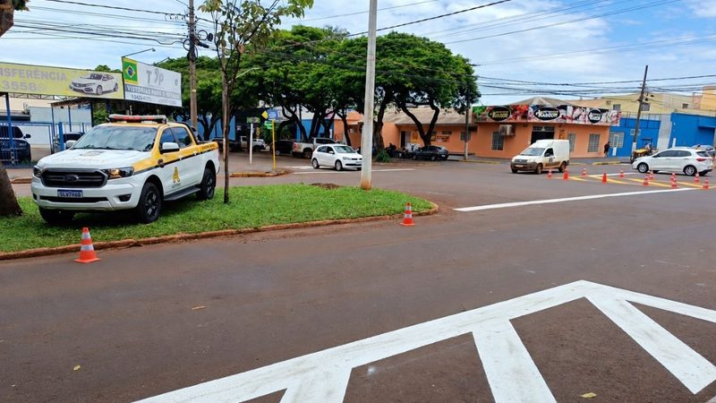 Prefeitura intensifica sinalização viária para reduzir acidentes em cruzamentos