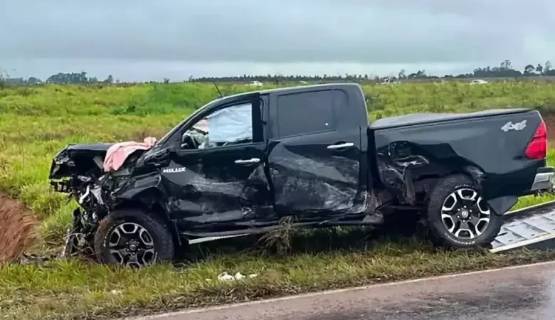 Caminhonete envolvida em acidente com mortes era conduzida por ex-vice-prefeito