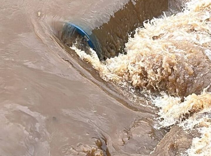 Sanesul aguarda melhora no tempo para obra em adutora e pede economia de água a moradores
